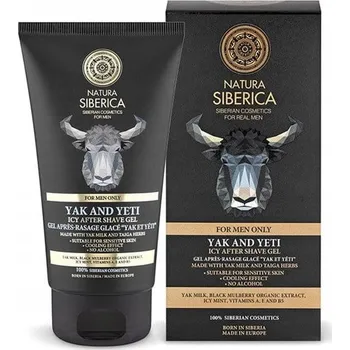 Natura Siberica Men Cooling Gel po holení Yak and Yeti 150 Ml