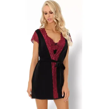 Dámský erotický župan Dámský župan Kumiko - LivCo CORSETTI FASHION černá S/M