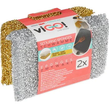 Drátěnka Drátěnka / houbička na teflon ViGO 2 ks