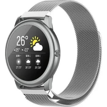Příslušenství k chytrým hodinkám eses Milánský tah pro Xiaomi Haylou - Stříbrný, 22 mm