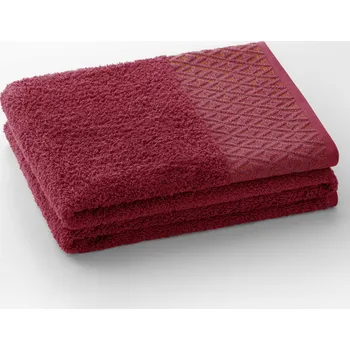 Ručník Bavlněný ručník DecoKing Andrea bordó, velikost 50x90