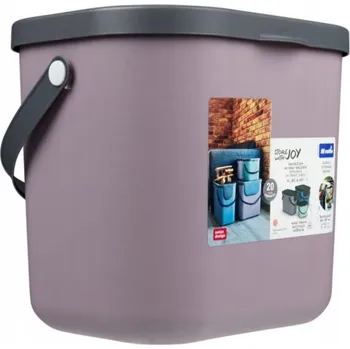 Odpadkový koš Krabice s víkem fialová