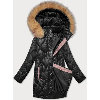 Černá dámská bunda s ozdobným prošíváním J Style (5M3226-392) odstíny černé S (36)