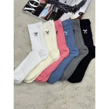 Dámské ponožky Magnetis Mašlička, žakárový vzor růžová univerzální