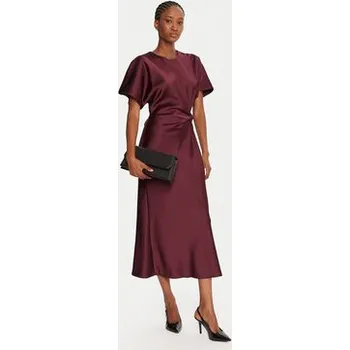 Dámské šaty Rinascimento Koktejlové šaty CFC0125718003 Bordó Regular Fit S