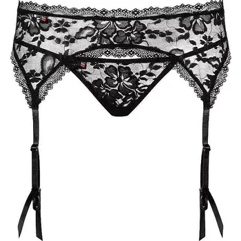 Podvazkový pás Catia - Obsessive černá L/XL