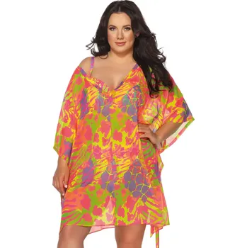 Dámské plavky Dámské pareo 025 FLUO fluo JEDNA VELIKOST