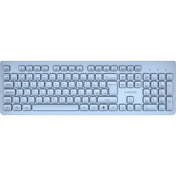 Klávesnice CANYON keyboard HKB-W01 CS AAA Wireless Blue