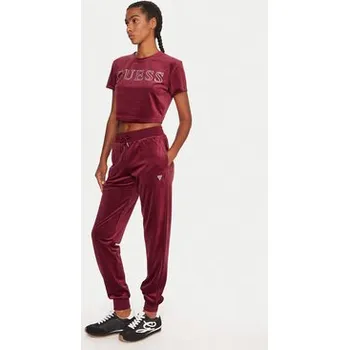 Pánská móda Guess T-Shirt V3BI01 K0232 Bordó Regular Fit L