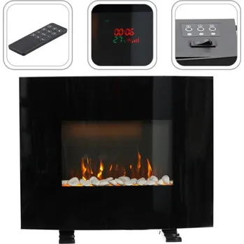 Elektrický krb s efektem plamene, 61 x 13,5 x 48 cm, 1000/2000W