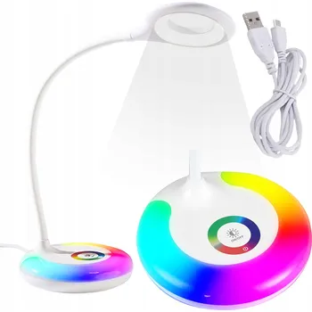 Lampička RGB STOLNÍ LAMPIČKA DOTYKOVÁ USB 8LED