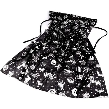 Karnevalový kostým Karnevalový plášť Halloween dětský - 2 černá stříbrná