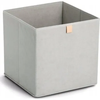 Úložný box KRABIČKA ORGANIZÉR DO SKŘÍNĚ 32x32x32 ŠEDÝ ČTVERCOVÝ PRO SKLADOVÁNÍ