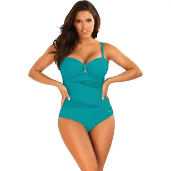 Dámské plavky Dámské jednodílné plavky New Trends 6 S8030D2-10 tyrkysové - Self 46D