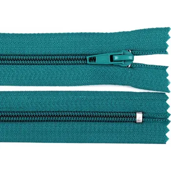Zip Spirálový Zip POL - Šíře 5 mm, Délka 18 cm - - 275 tyrkys zelený tmavý
