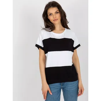 Dámská halenka Halenka RV BZ 8640.36X bílá a černá S/M