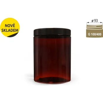 Dóza na potraviny Dóza typ XXIII PET 1000ml hnědá (závit G100/400) CENA DÓZY BEZ UZÁVĚRU - uzávěry objednávejte v sekci související zboží