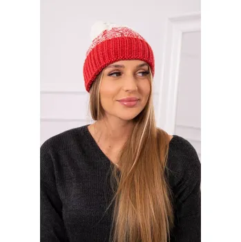 Čepice Dámská čepice Samara K346 malpberry+ecru UNI