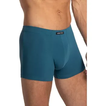 Boxerky PÁNSKÉ ŠORTKY M-1072SZ 3-PACK NÁMOŘNICKÁ MODŘ-ČERNÁ-MOŘSKÁ L