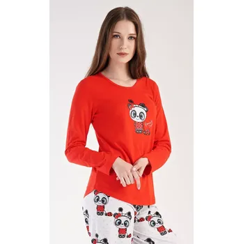 Dámské pyžamo Dámské pyžamo dlouhé Anežka světle šedá L