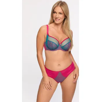 Podprsenka Měkká podprsenka Gaia BS 1294 Cintia fuchsiově tyrkysová 95C