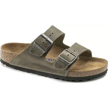 Sada pánského spodního prádla Dámské/pánské žabky Birkenstock Arizona Soft Footbed Oiled Leather Narrow Faded Khaki (1019377) 36