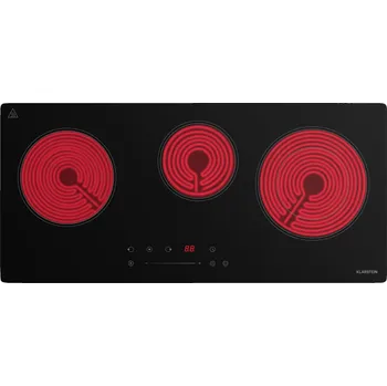 Varná deska Klarstein CeramEase 75cm Sklokeramická varná deska 3 Varné zóny Černá (10046733)