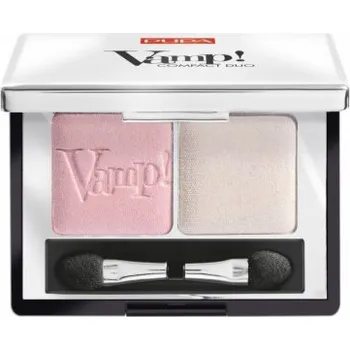 Oční stíny Pupa Vamp! Compact Duo Eyeshadow Dvojité oční stíny 001 Rose Perlage 2,2g