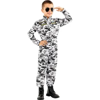 Karnevalový kostým HeliumKing Dětský kostým - Pilot stíhačky Velikost - děti: XL: 135 - 152 cm