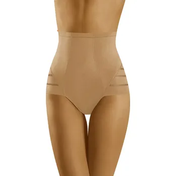 Kalhotky Dámské kalhotky Efecta Beige - Wol-Bar XL