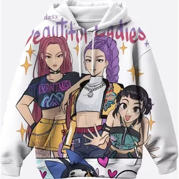 Chlapecký svetr KPop Demon Hunters (Lovkyně démonů) KPop Demon Hunters dětská mikina s 3D potiskem (Huntr/x 2) Varianta: AAZ8DU1529, Velikost: 130