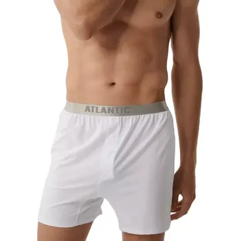 Boxerky Pánské boxerky 005 white - Atlantic bílá XXL