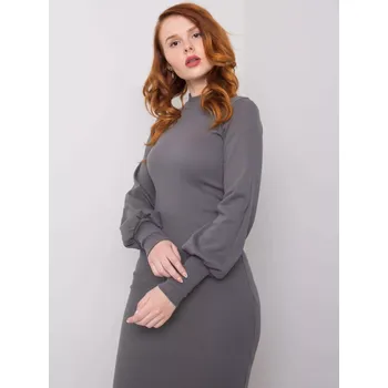 Dámské šaty Šaty RV SK 5960.07 tmavě šedá S