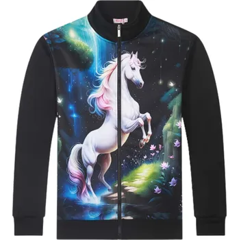 Dívčí teplejší MIKINA černá Kugo PT2507