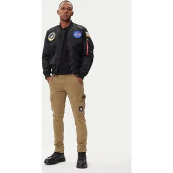 Pánský bomber Alpha Industries Bunda bomber Nasa 166107 Černá Regular Fit M