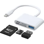 Joyroom S-H142 multifunkční HUB adaptér / OTG / Apple Lightning / USB 3.2 Gen1 (3.0, 3.1)