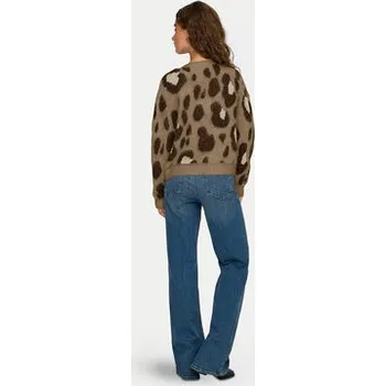 Dámský svetr ONLY Kardigan Edelie 15353090 Hnědá Regular Fit S