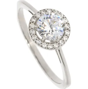 Prsten Zlatnictví Helios Prsten z bílého zlata B48681 Velikost: 50, Váha: 1,65g