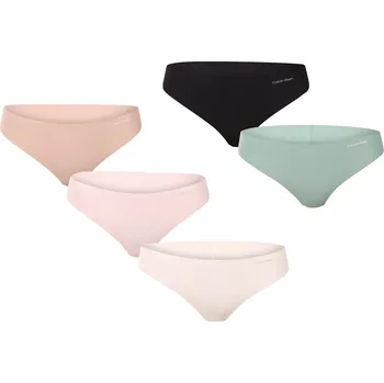 Kalhotky 5PACK dámská tanga Calvin Klein bezešvé vícebarevné (QD3556E-31N) M QD3556E-31N Možnost vrácení zboží ZDARMA do 120 dnů!