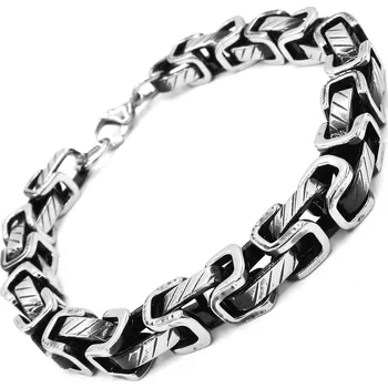 Náramek Steel Jewelry Náramek PÁNSKÝ MASIVNÍ Chirurgická ocel NR090283 dárkové balení zdarma