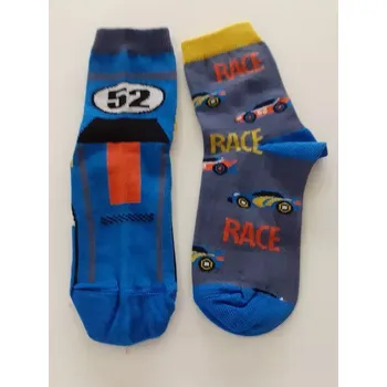 Chlapecké nestejné ponožky Race - 31-34 / modrá