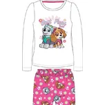 Dívčí pyžamo Labková patrola - 128 / malinová/bílá