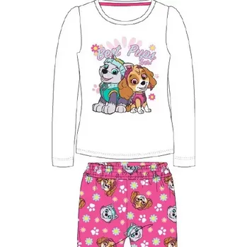 Dívčí pyžamo Dívčí pyžamo Labková patrola - 128 / malinová/bílá