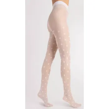 Dámské punčochy Dámské punčochy Spring 20 DEN - 3 (M) / bílá