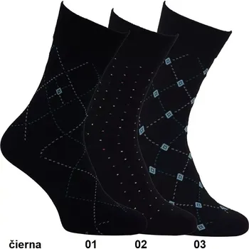 Pánské ponožky Pánske ponožky Maxim - 43-46 / černá (03)