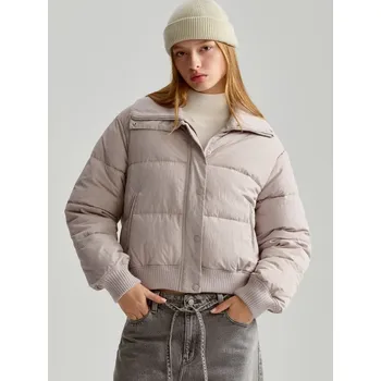 Dámský kabát Bunda se stojáčkem - M - House - světle šedá - 183AK-09X