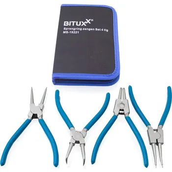 Sada nářadí Sada kleští/segerovek 4 ks pro pojistné kroužky BITUXX M19221