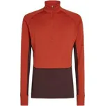 Icebreaker Merino 260 ZoneKnit LS Half Zip Men JAVA/AGATE/CB oranžová XL