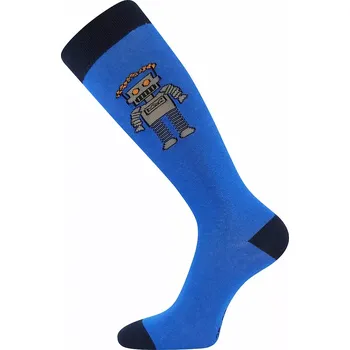 Dámské punčochy Chlapecké podkolenky Robot - 20-24 / modrá