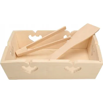 Kuchyňský set dřevěný podnos na snídani velký